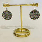 Aztec Round drop earrings Easily match