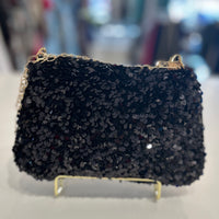 Black Sequin evening Bag