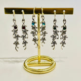 Ivy Leaf Crystal Drop Earrings
