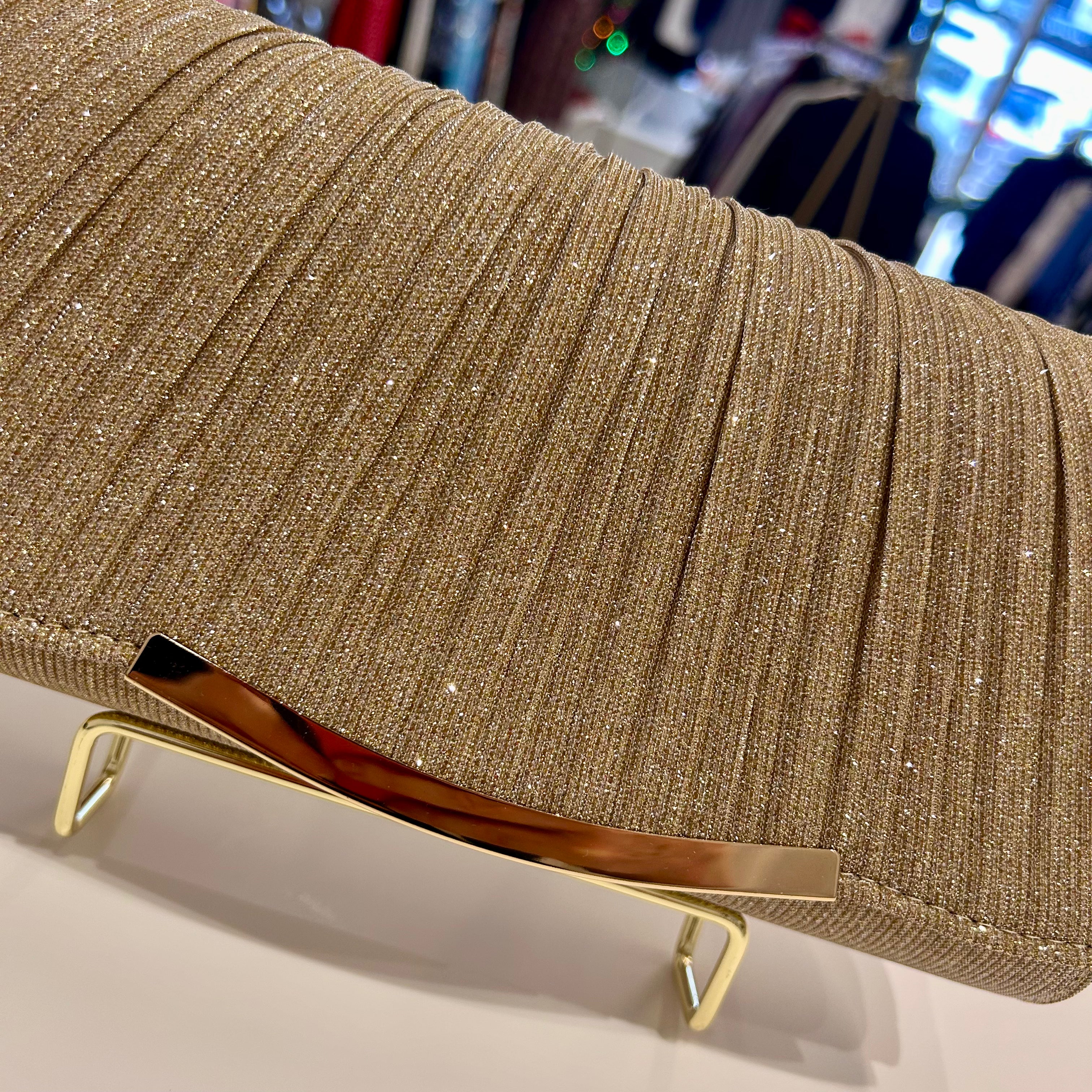 Gold Sparkly Evening Bag 