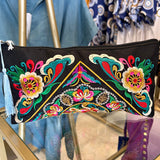 Embroidered Clutch Bag