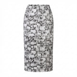 Aria Straight Skirt - White Lining