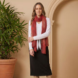 Red Mikado Scarf