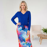 Harper Top Blue -  The Best Selling Harper top, with long sleeves!