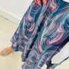 Swirl Print Aline Skirt