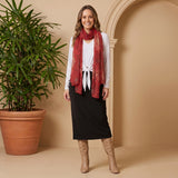 Red Mikado Scarf