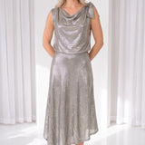 Thalia MAXI Dress Silver Shadow