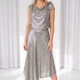 Thalia MAXI Dress Silver Shadow