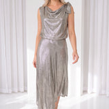 Thalia MAXI Dress Silver Shadow