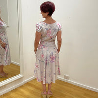 Pale Purple with Pink Flowers Dress
